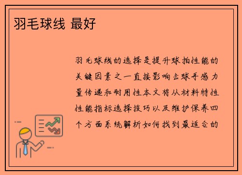 羽毛球线 最好